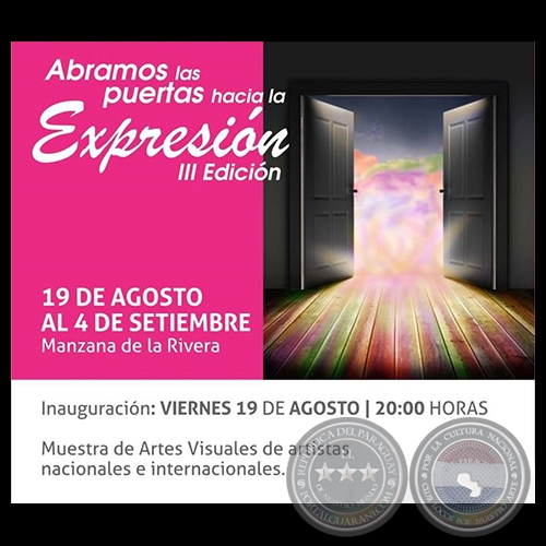 Abramos las Puertas Hacia la Expresión III - Obra de Verónica Fernández - Viernes 19 de Agosto de 2016